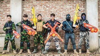 LTT Game Nerf War  special Mission Winter Warriors Nerf Guns Fight Criminal group Rocket [upl. by Yblocaj82]