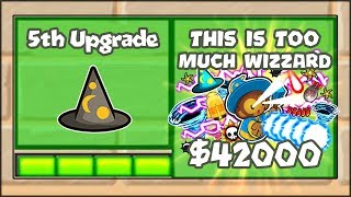 5TH TIER UPGRADES MOD  THIS IS TOO MUCH WIZZARD  Bloons TD Battles HackMod BTD Battles [upl. by Zanas]