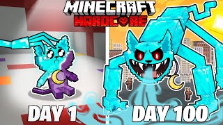 I Survived 100 Days as DIAMOND CATNAP in HARDCORE Minecraft [upl. by Cristal477]