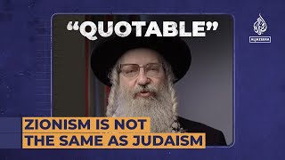 Zionism is not the same as Judaism  Quotable [upl. by Vania269]