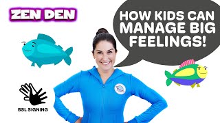 Be the Pond  Kids Mindfulness Videos Deaf Friendly with BSL  Cosmic Kids Zen Den [upl. by Juliann956]