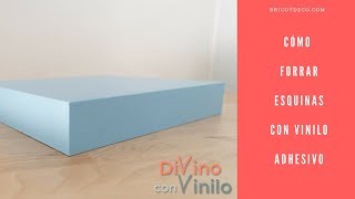 Cómo forrar esquinas con vinilo  BRICOYDECO BRICOLAJE DECORACION [upl. by Xanthe]