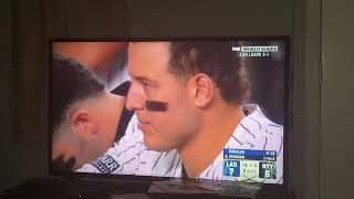 Mets fan odd reaction to ending of 2024 World Series game 5 Yankees vs dodgers [upl. by Kirenoj]