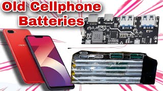 Fast Charging DIY Power Bank from Old Cellphone Batteries [upl. by Medina]