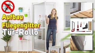 Fliegengitter TürRollo MontageVideo [upl. by Mcadams714]