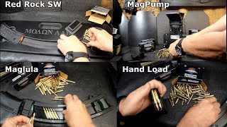 Four AR Magazine Speedloaders VS Hand Loading Test [upl. by Abie]