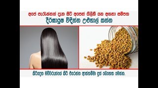 දීර්ඝායුෂ විඳින්න උළුහාල්  Fenugreek seeds for rejuvenation [upl. by Weingartner339]