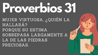 La Esencia de la Mujer Virtuosa Proverbios 31 [upl. by Adian]