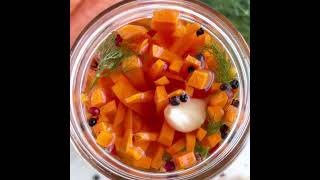 Refrigerator Quick Pickled Carrots shorts [upl. by Maren]