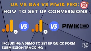 UA vs GA4 vs Piwik PRO Setting Up Conversions [upl. by Anabella654]