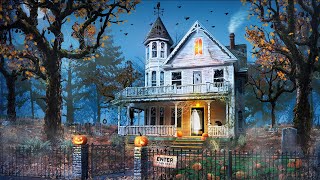 Haunted House Halloween Ambience  3 Hours of Relaxing Spooky Sounds and White Noise [upl. by Marylinda]