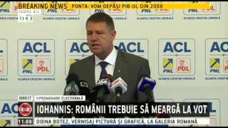 Klaus Iohannis canta imnul national [upl. by Iover]