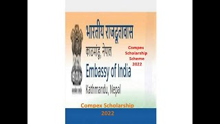 Compex Scholarship 2022  indian embassy Scholarship 2022 shorts [upl. by Haimarej]