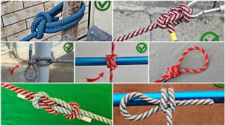 The 7 Best Knots in Life The MOST PRACTICAL Knots in the World You must know [upl. by Eniamert]