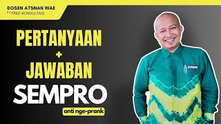 Pertanyaan Seminar Proposal dan Jawabannya Gaesss [upl. by Hobie]