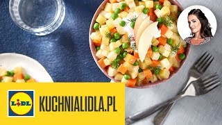 WEGAŃSKA SAŁATKA JARZYNOWA 🍲  Kinga Paruzel amp Kuchnia Lidla [upl. by Yeliab]