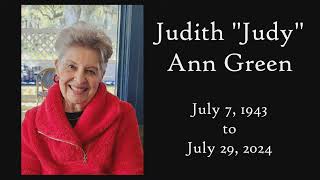 Judy Green Memorial Service August 1 2024  Okemos Community Church [upl. by Rramo]