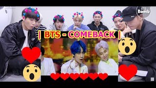 BTS REACTION TO Boy With Luv  Music Bank COME BACK [upl. by Anneg]