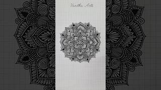 Mandala Art on a Square Grid Size 5mm I satisfying mandalaart vanithaarts mandala art shorts [upl. by Bocyaj]