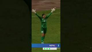 Anjana Rana magar saved a Goal  SAFF women championship football [upl. by Novyak391]