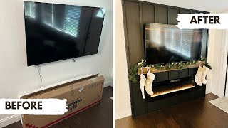 DIY Electric Fireplace Surround With Mantle Walkthrough [upl. by Slayton]