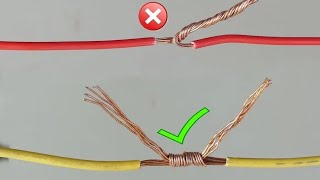 How to Twist Electric Wires Together  How To Proper Cable Joint [upl. by Dayir]