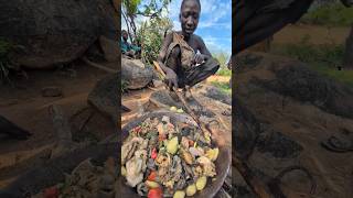 Have you tried this Soup So delicious and Nutrition Cookie 😋 Hadzabe tribe breakfasthadzabetribe l [upl. by Uhthna]