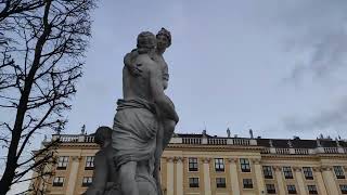 Schloss Schönbrunn Gloriette Tourist attraction Vienna Austria Park Winter Sehenswürdigkeit Wien [upl. by Michigan]