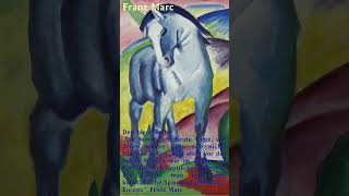 Franz Marc einer der bedeutendsten Maler des deutschen Expressionismus quotDer blaue Reiterquot [upl. by Cochran160]