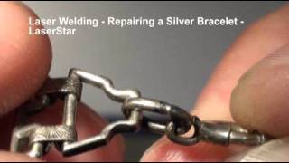 Laser Welding  Silver Bracelet Repair [upl. by Un]