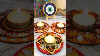 Diwali vibessparkling diyas and warm wishes🪔✨❤️ diwali diy diya art ethnicraft [upl. by Gerg]