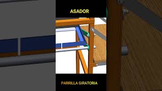 Viaje virtual de asador con parrilla girable [upl. by Bathesda98]