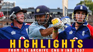 Dhoni KP amp Collingwood Impress in Another England India Final  Classic ODI  England v India 2007 [upl. by Four]