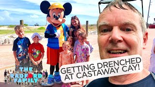 Disney Cruise Day 6  Getting Drenched at Castaway Cay  The Radford Family [upl. by Nile]