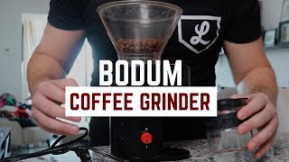 Review  Bodum Coffee Grinder Review [upl. by Wilow]