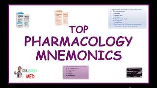 Best Pharmacology Mnemonics [upl. by Akiaki]