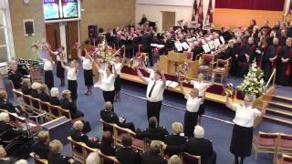 Boscombe Timbrels Easter Convention 2017 Salvations Song [upl. by Ynnatirb]