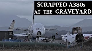 First SCRAPPED A380s at French Airplane GRAVEYARD [upl. by Ecinom246]