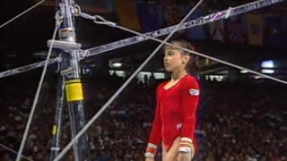 Dominique Moceanu  Uneven Bars  1995 US Gymnastics Championships  Women  AllAround [upl. by Delmar]