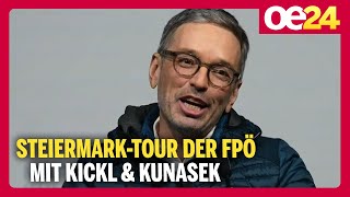 SteiermarkTour der FPÖ mit Kickl amp Kunasek [upl. by Aseek626]