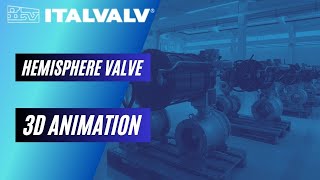 ITALVALV HEMISPHERE VALVE 3D ANIMATION [upl. by Eillen301]