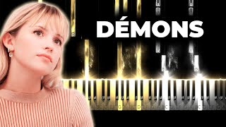 ANGELE  Démons feat Damso karaoke piano instrumental cover paroles [upl. by Elyrehc85]