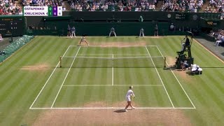 Krejcikova vs Ostapenko Highlights  Wimbledon 2024  Barbora Krejcikova vs Ostapenko Highlights [upl. by Akimal]