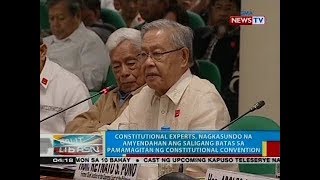 BP Experts nagkasundo na amyendahan ang saligang batas sa pamamagitan ng constitutional convention [upl. by Varuag]