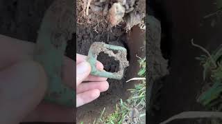 Metal detecting Revolutionary War farm 😱 shorts [upl. by Woodall291]