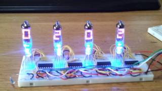 Numitron IV9 tubes with SPI interface [upl. by Harvey]