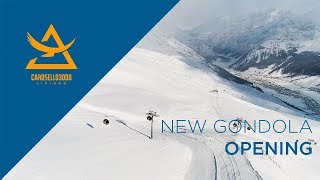 New Gondola Opening  Carosello 3000  Livigno  16 of December 2017 [upl. by Rasmussen102]