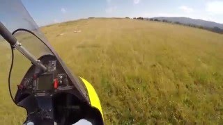 Microlight trike emergency forced landing after take off from 300ft [upl. by Enyallij17]