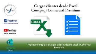 Cargar clientes desde Excel Comercial Premium Contpaqi [upl. by Roana]