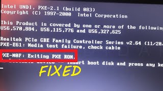 100 FIXED  PXEM0F Exiting PXE ROM [upl. by Vasquez895]